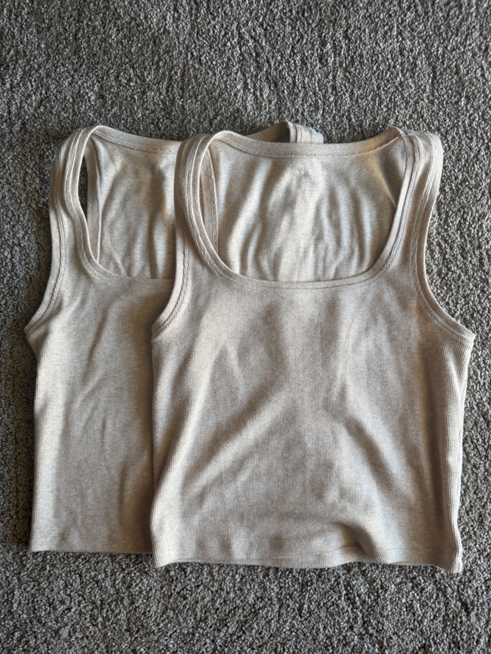 American Eagle Main Squeeze Square Neck Tank Tops (Set of 2)